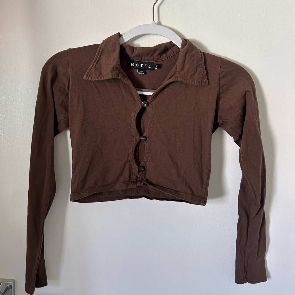 Motel Rocks Brown long sleep top